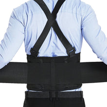 Load image into Gallery viewer, Back Brace Lumbar Back Support Belt with Removable Suspenders Lower Back Support Belt for Heavy Lifting and Work