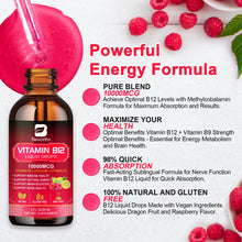 Load image into Gallery viewer, BEWORTHS Vitamin B12 Drops Energy Supplements Support Immune Health Protecting Cardiovascular Health Promote Digestion