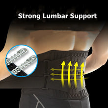 Load image into Gallery viewer, Lumbar Support Belt Lower Back Brace Abdominal Binder Men Women Waist Trainer Corset Sweat Slim Belt for Sports Gym Pain Relief
