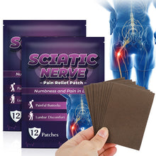 Load image into Gallery viewer, 12Pcs Sciatica Nerve Pain Relief Patch Instant Pain Relief Herbal Body Meridians for Muscular Pain Relieving Health Care
