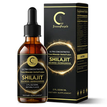 Load image into Gallery viewer, Shilajit Liquid Drops with Sea Moss, Ashwagandha, Maca, Moringa Liquid Vitamins for Women and Men -Trace Minerals+HerbalFusion
