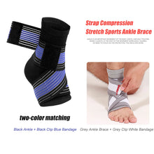 Load image into Gallery viewer, 1 Pcs Ankle Compression Support with Elastic Strap Ankle Brace for Plantar Fascitis Support Ankle Protector For Basketball,Gym
