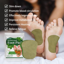 Load image into Gallery viewer, 12Pc Wormwood Foot Patch Heel Fatigue Pain Relieve Stress Detoxification Help Sleeping Body Detox Sticker Detoxifying Foot Patch
