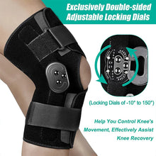 Load image into Gallery viewer, Hinged Knee Brace Adjustable Knee Support with Side Stabilizers of Locking Dials for Knee Pain Arthritis Acl Pcl Meniscus Tear
