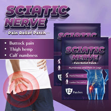 Load image into Gallery viewer, 12Pcs Sciatica Nerve Pain Relief Patch Instant Pain Relief Herbal Body Meridians for Muscular Pain Relieving Health Care
